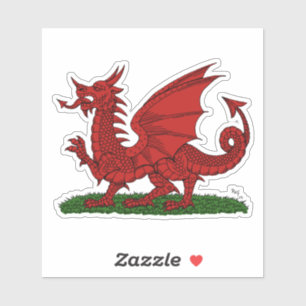 Red Dragon van Wales Sticker