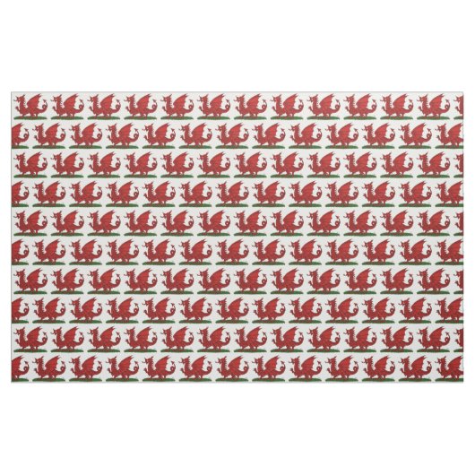 Red Dragon van Wales Stof (Yard (91,4 cm))