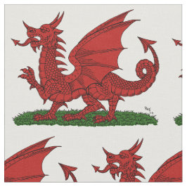Red Dragon van Wales Stof