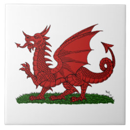 Red Dragon van Wales Tegeltje
