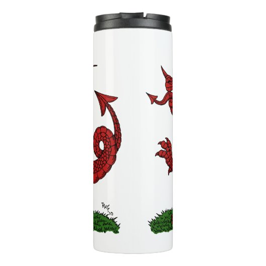 Red Dragon van Wales Thermosbeker (Achterkant)
