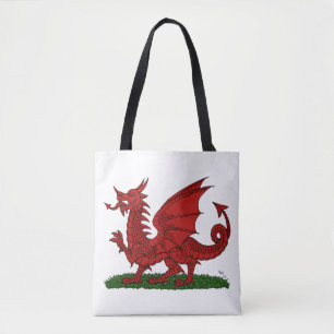 Red Dragon van Wales Tote Bag