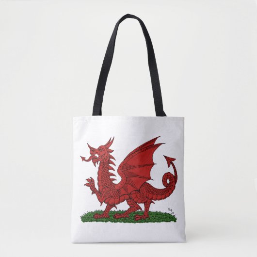 Red Dragon van Wales Tote Bag (Voorkant)