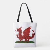 Red Dragon van Wales Tote Bag (Achterkant)