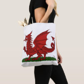 Red Dragon van Wales Tote Bag (Dichtbij)