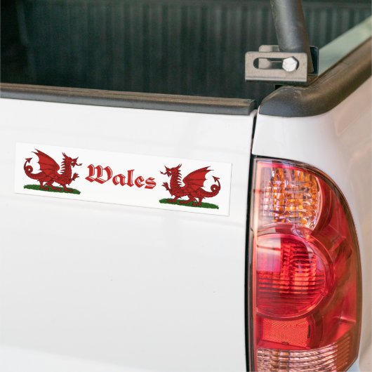 Red Dragon Wales Bumpersticker (Op Truck)