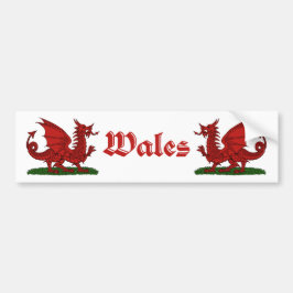 Red Dragon Wales Bumpersticker