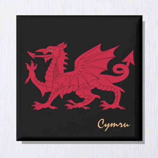 Red Dragon & Wales, Welsh Flag/Cymru Magneet