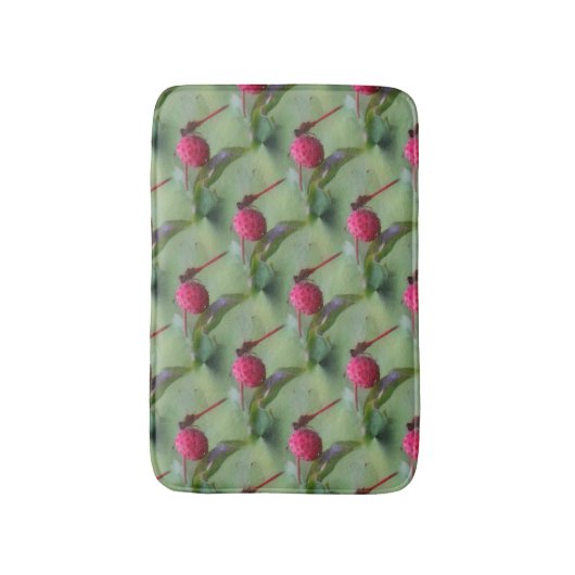 Red Dragonfly Animal Patroon Badmat (Voorkant Verticaal)