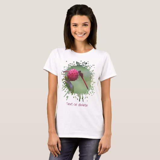 Red Dragonfly Nature T-shirt (Voorkant volledig)