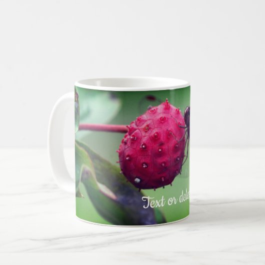 Red Dragonfly Natuur - Gepersonaliseerd Koffiemok (Voorkant links)