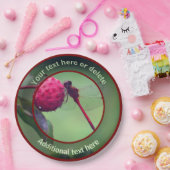 Red Dragonfly Natuur Gepersonaliseerde Partij Papieren Bordje (Feest)