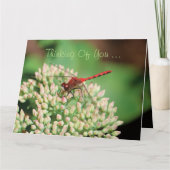 Red Dragonfly Notecard Kaart (Voorkant)