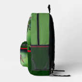 Red Dragonfly on Dogwood Fruit Personated Bedrukte Rugzak (Rechts)