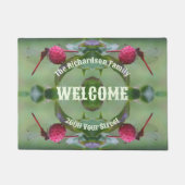 Red Dragonfly on Dogwood Fruit Personated Deurmat (Voorkant)