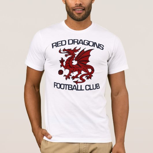 Red Dragons FC-T-shirt T-shirt (Voorkant)