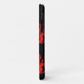 Red Dragons Mystical Creattern Pattern Black Case-Mate iPhone Case (Achterkant/links)