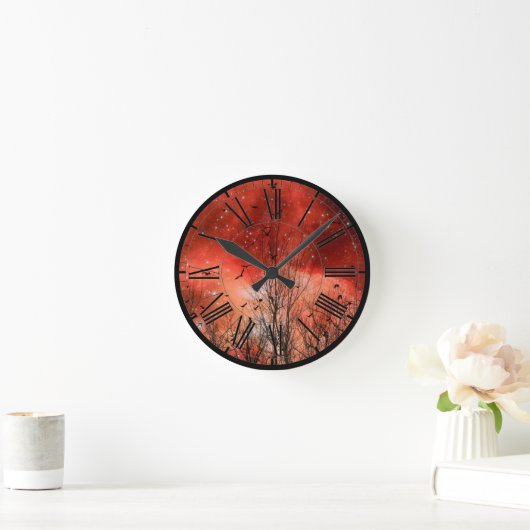 Red Dream Sky Acrylic Wall klok (Huis)