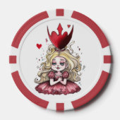Red Dress Alice Poker Chips (Voorkant)
