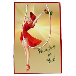 Red Dress en Holly Retro Pinup Girl Medium Cadeauzakje