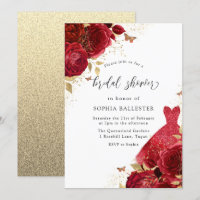 Red Dress en Rozen Gold Glitter Vrijgezellenfeest