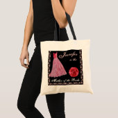 RED Dress — Moeder van de Bride Cotton Canvas tas (Voorkant (product))