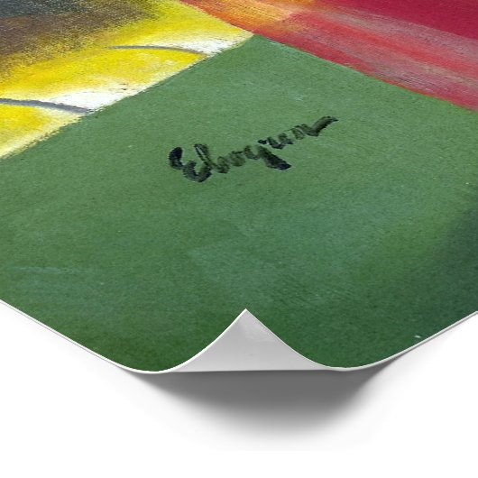 Red Dress Pin Up Poster (Hoek)