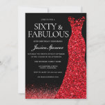 Red Dress Red Glitter Gown 60th Birthday Party Kaart<br><div class="desc">Red Dress Red Glitter gaat 60th Birthday Party Invitation - 60 and Fabulous Variations to the uitnodiging and matching items in onze winkel</div>