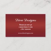 Red Dress Visitekaartjes (Achterkant)