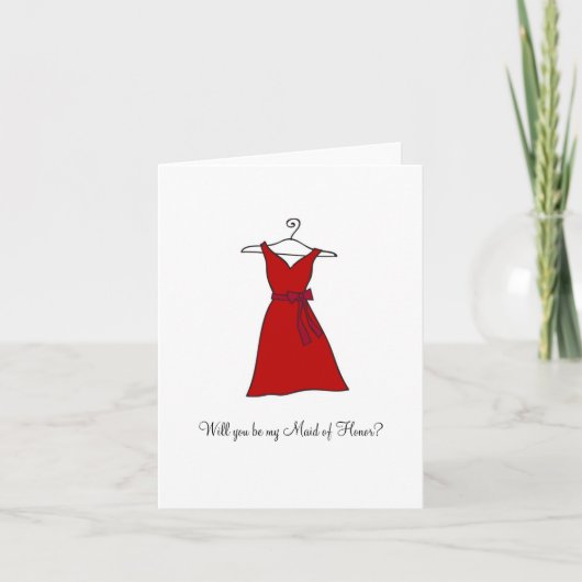 Red Dress, wil je mijn Maid of Honor zijn? (Voorkant)