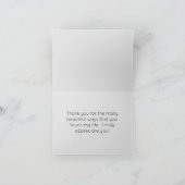 Red Dried Fall Leaves Dank u Bedankkaart (Binnen)