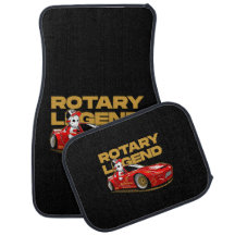 RED DRIFT RACING ROTARY LEGEND ANIME STIJL