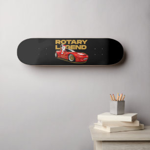 RED DRIFT RACING ROTARY LEGEND ANIME STIJL PERSOONLIJK SKATEBOARD
