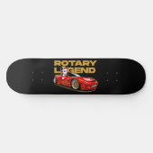 RED DRIFT RACING ROTARY LEGEND ANIME STIJL PERSOONLIJK SKATEBOARD (Horizontaal)