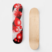 Red Drops – Abstract Skateboard Design (Voorkant)