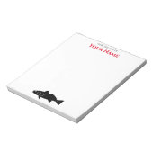 Red Drum Fish - gepersonaliseerd Notitieblok (Linkerzijde)