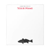 Red Drum Fish - gepersonaliseerd Notitieblok (Voorkant)