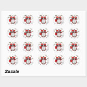 Red Drum Kit: Ronde Sticker (Vel)