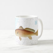 Red Drum op Tybee Island naar Doboy Sound Chart Koffiemok (Voorkant rechts)