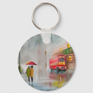RED DUBLE DECKER BUS SLEUTELHANGER