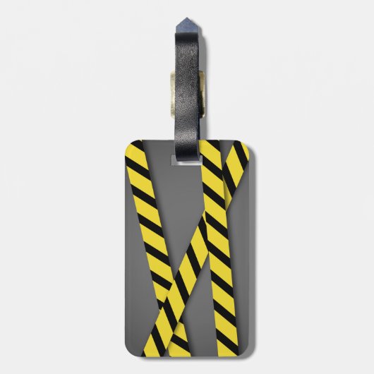 Red Dump Truck Construction Cute Builder Boy Bagagelabel (Achterkant verticaal)