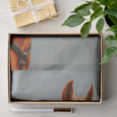 Red Dun Chestnut Sorrel Western Quarter Horse Tissuepapier (Geschenk)