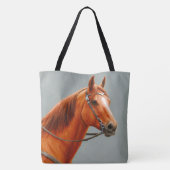 Red Dun Chestnut Sorrel Western Quarter Horse Tote Bag (Achterkant)