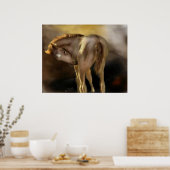 Red Dun Filly Large Poster (Keuken)
