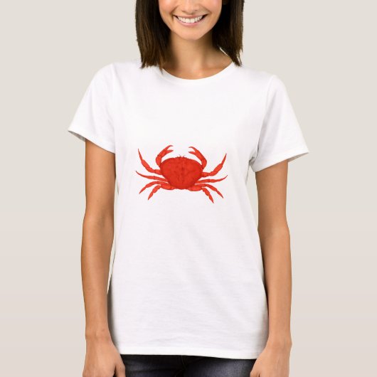Red Dungeness Crab Logo T-shirt (Voorkant)