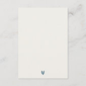 RED DUSKY BLUE LIGHTHOUSE ZEE WEDDING RECEPT INFORMATIEKAARTJE (Achterkant)