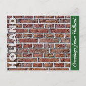  Red Dutch Brickwork Foto Briefkaart (Voorkant)