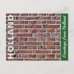  Red Dutch Brickwork Foto Briefkaart