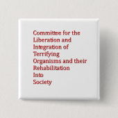 Red Dwarf Vierkante Button 5,1 Cm (Voorkant)