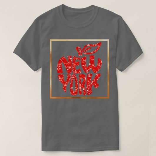 Red Eapple New York Big Apple Gift T-shirt (Design voorkant)